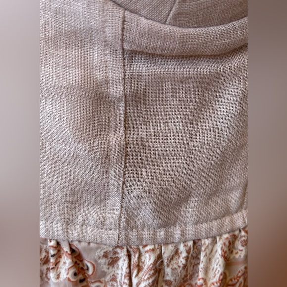 Band of Gypsies‎ Linen Bustier Top Jumpsuit Size Medium - Picture 3 of 13